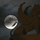 Moon rising behind an opera house in Hanoi, Vietnam. Image: Hau Dinh/AP
